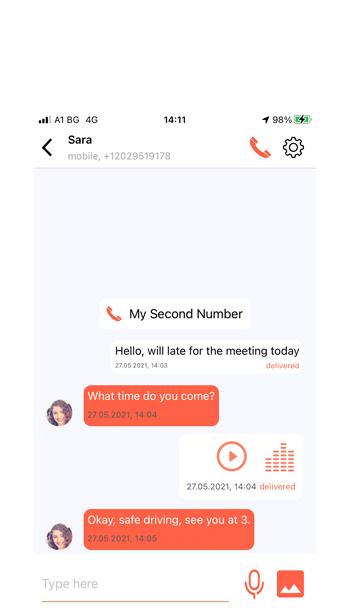 SEND AND RECEIVE AUDIO MESSAGES