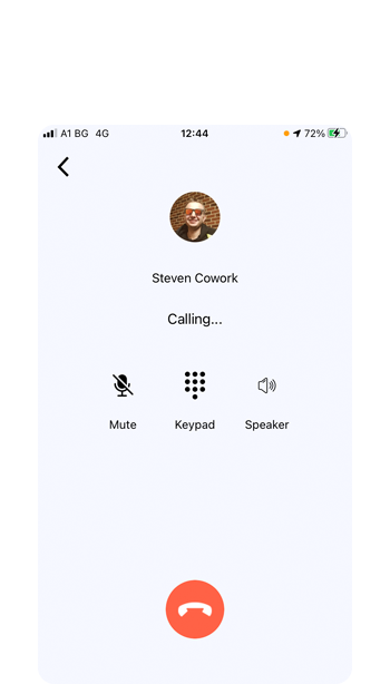 CALL VIA SECOND NUMBER
